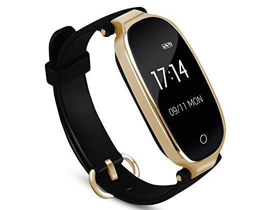 AGPTEK Lady Fitness TrackerSmartwatch Activity Tracker Heart Rate Monitor Smart Bracelet Waterproof IP67 Bluetooth Pedometer Wristband with Sleep Monitor for Android&IOS Black
