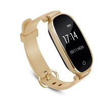 AGPTEK Lady Fitness TrackerSmartwatch Activity Tracker Heart Rate Monitor Smart Bracelet Waterproof IP67 Bluetooth Pedometer Wristband with Sleep Monitor for Android&IOS Gold