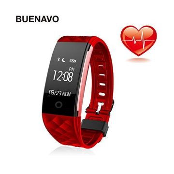BUENAVO Fitness Tracker S2 Smart Wristband Bracelet IP67 Waterproof Wireless Bluetooth Call Remind Auto Sleep Monitor Sport Pedometer Activity Tracker for Android IOS Phones
