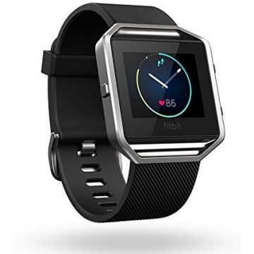 Fitbit Blaze Smart Fitness Watch Black Silver Small