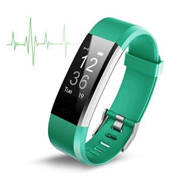 Fitness Activity Tracker ID115 Fitness Tracker with Heart Rate monitor Activity Tracker Waterproof Bluetooth Smart Watch Wireless Smart Bracelet Sleep Monitor Pedometer Wristband
