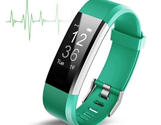 Fitness Activity Tracker ID115 Fitness Tracker with Heart Rate monitor Activity Tracker Waterproof Bluetooth Smart Watch Wireless Smart Bracelet Sleep Monitor Pedometer Wristband