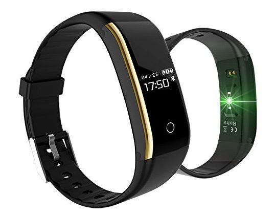 Fitness Tracker KINGBERWI Activity Tracker with Heart Rate Monitor IP67 Waterproof Bluetooth Pedometer Wristband Blood Pressure Oxygen Sleep Monitor Smart Bracelet for Android & IOS Black