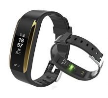 Fitness Tracker KINGBERWI Heart Rate Monitor Activity Tracker IP67 Waterproof Smart Bracelet Bluetooth Wristband Blood Pressure Watch with Sleep Monitor for Kids Girls Men Android iPhone
