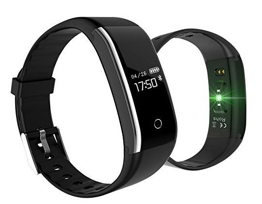 KINGBERWI Fitness Tracker Activity Tracker with Heart Rate Monitor IP67 Waterproof Bluetooth Pedometer Wristband Blood Pressure Sleep Monitor Smart Bracelet for Android & IOS