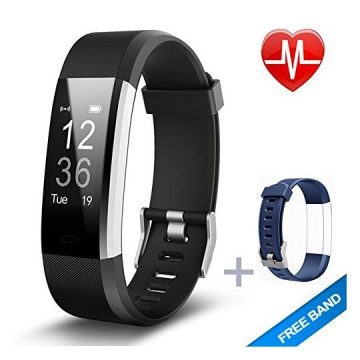 Lintelek Fitness Tracker Heart Rate Monitor Activity Tracker with Connected GPS Tracker Step Counter Sleep Monitor IP67 Waterproof Pedometer for Android and iOS Smartphone