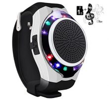SVPRO Portable Wireless Bluetooth Speaker WatchConvenient Multifunctional Intelligent Bracelet with MP3 Music PlayerHandsfree call Radio Supporting USB TF Card and Taking Photoes