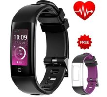 AUNEY Fitness Tracker Color Screen Sport Replacemennt Band Smart Wristband Bracelet Waterproof Bluetooth Activity Heart Rate Sleep Monitor Pedometer sport band for IOS and Android
