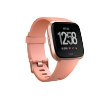Fitbit Versa Smart Watch Peach Rose Gold Aluminium One Size