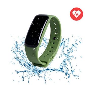 WearPai Fitness Tracker Smart Bracelet Bluetooth Wireless Sleep Monitor Waterproof Wristband Pedometer Call Remind for IOS & Android Smartphone