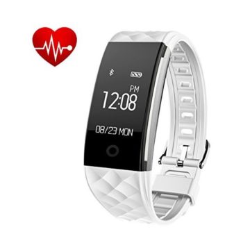 Bloranda Fitness Tracker Smart Wristband Bracelet IP67 Waterproof Wireless Bluetooth Activity Heart Rate Sleep Monitor Pedometer Sport Watch for Android and IOS