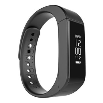 Juboury I5 Plus Wireless Sports Fitness Tracker with Pedometer Sleep Monitoring and Calories Track(Black)