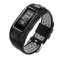 Diggro DB10 Smart Bracelet Buildin GPS Tracker 20 days Standby Time Four Sport Modes Heart Rate Monitor IP68 Waterproof Bluetooth 40 Calling Message Reminder for Android & iOS(Black+Grey)