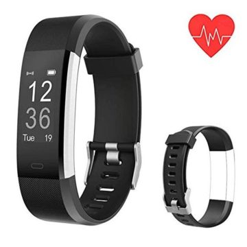 Fitness Tracker Smart Watch Bracelet Activity Tracker Watch Heart Rate Monitor Bluetooth Wireless Smart Bracelet with Replacement with Android and iOS
