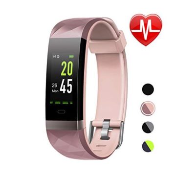 LETSCOM Fitness Tracker HR Color Screen Heart Rate Monitor IP68 Waterproof Smart Watch with Step Counter Sleep Monitor Pedometer Watch for Men Women Kids