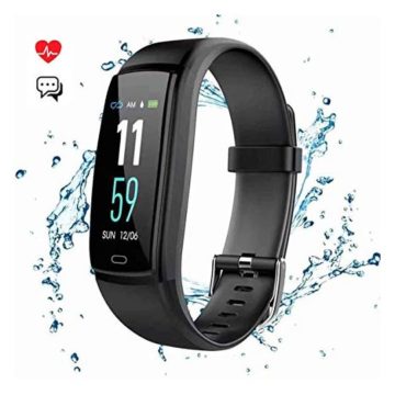 Mgaolo Fitness Tracker Smart Watch Activity Tracker Sports Band Bracelet Waterproof Bluetooth Wristband with Heart Rate Monitor Pedometer Sleep Monitor Calorie Step Counter Blood Pressure(Black)