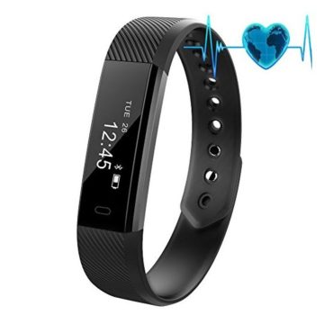 New New Fitness Tracker Waterproof Activity Tracker with Heart Rate Monitor Bluetooth Smart Watch Wireless Smart Bracelet Sleep Monitor Pedometer Wristband for Android and iOS Smartphone