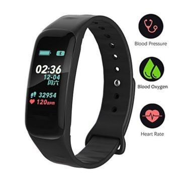 DKAHG Fitness TrackerColor Screen Activity Tracker Watch with Blood Pressure Blood Oxygen IP67 Waterproof Smart Band with Heart Rate Sleep Monitor Calorie Counter Pedometer for Men Women and Kids