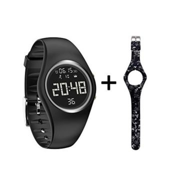 mijiaowatch Fitness Tracker Smart Watch NonBluetooth Pedometer Smart Bracelet with Timer Step Calories Counter Date Vibration Alarm for Sport Walking Kids Women Men