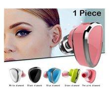 Sound Force Single Earbud Wireless Bluetooth 41 For Women Men LQQK And Feel Amazing Works On Apple Android Cell Phone  Mic For Hands Free Calling 5 incredible Colors And USB Bracelet Charger