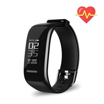 TIISON Fitness Tracker HR Activity Tracker Watch with Heart Rate Monitor Waterproof Smart Fitness Band with Step Counter Calorie Counter Pedometer Watch for Kids Women and Men