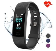 Apirka Fitness Tracker HR Activity Tracker Watch with Heart Rate Monitor IP67 Waterproof Pedometer Sleep Monitor Step Counter Calories Counter for Women Men Kids