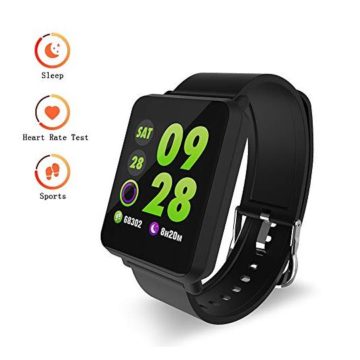 DAWO Fitness Tracker Waterproof Big Color Screen Activity Tracker with Heart Rate Monitor Watch Fitness Watch with Calorie Counter Pedometer Sleep Blood Pressure Monitor for Kids Women Men