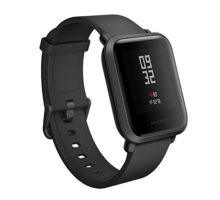 Amazfit Bip Smartwatch by Huami with AllDay Heart Rate and Activity Tracking Sleep Monitoring GPS UltraLong Battery Life Bluetooth US Service and Warranty  A1608 Black