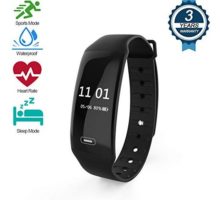 Fitness Tracker，Activity Tracker with Heart Rate Monitor Watch Waterproof Smart Fitness Band with Sleep Monitor Calorie Counter Step Counter Suitable for Kids Women and Men