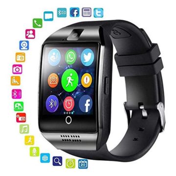 Smart Watch with Camera  Bluetooth Smartwatch with Sim Card Slot Fitness Activity Tracker  Sport Watch for Android Smartphones