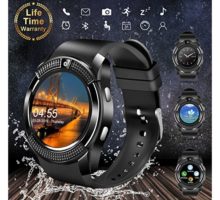 Smart WatchBluetooth Smartwatch Touch Screen Wrist Watch with Camera SIM Card SlotWaterproof Smart Watch Sports Fitness Tracker Android Phone Watch Compatible with Android Phones Samsung Huawei