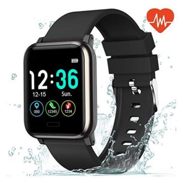 L8star Fitness Tracker Heart Rate Monitor13” Large Color Screen IP67 Waterproof Activity Tracker with 6 Sports ModeSleep MonitorPedometer Smart Wrist Band for Women Men Android iOS