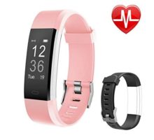 Letsfit Fitness Tracker HR Activity Tracker Watch with Heart Rate Monitor Pedometer Sleep Monitor 14 Sports Modes Step Counter Calorie Counter IP67 Waterproof Fitness Watch for Kids Women Men