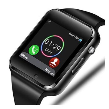 Smart Watch  Aeifond Bluetooth Smartwatch Touch Screen Wrist Watch Sports Fitness Tracker with Camera SIM SD Card Slot Pedometer Compatible iPhone iOS Samsung LG Android Men Women Kids