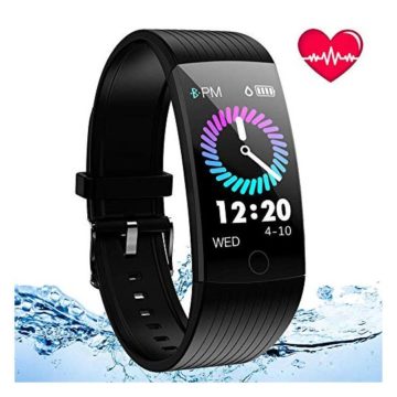 ANSGEC Fitness Tracker Activity Tracker Watch with Heart Rate Monitor Color Screen Smart Bracelet with Sleep MonitorIP67 Waterproof Smart Bracelet for Android and iOS