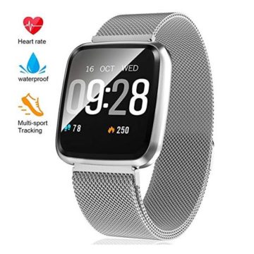 Fitness Tracker  Activity Tracker with Step Counter  Waterproof SmartWatch with Heart Rate Monitor  Fit Watch Sleep Monitor Step Counter for Android & iPhone