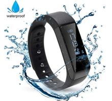 HK Bluetooth Waterproof Fitness Watch for Women with Sleep Tracker Smart Wrist Heart Rate Sleep Monitor Activity Band Calorie Step Counter for iPhone Android w Touch Screen