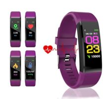 HK Fitness Tracker HR Activity Tracker Watch with Heart Rate Blood Pressure Monitor Waterproof Smart Bracelet Wrist Band with GPS Step Calorie Counter Pedometer Watch for Kids Women MenPurple