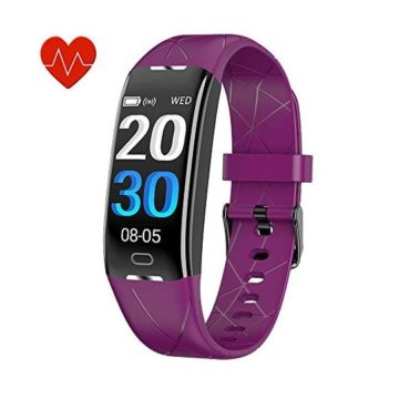 KEEPONFIT Fitness Tracker Activity Tracker Watch with Heart Rate Monitor IP68 Waterproof Pedometer Watch Smart Fitness Band with Step Counter for Kids Women and Men