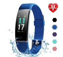 LETSCOM Fitness Tracker HR Color Screen Activity Tracker with Heart Rate Monitor and Sleep Monitor IP68 Waterproof Pedometer Watch Step Counter Calorie Counter for Women Men Kids