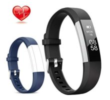 Lintelek Fitness Tracker Slim Activity Tracker with Heart Rate Monitor IP67 Waterproof Step Counter Calorie Counter Pedometer for Kids Women and Men