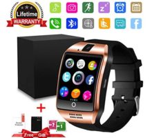 Smart WatchBluetooth SmartWatch with Camera TouchscreenSmart Watches Waterproof Unlocked Phones Watch with SIM Card SlotSmartWatches Compatible with Android Phone XS 8 7 6 Samsung Men Women