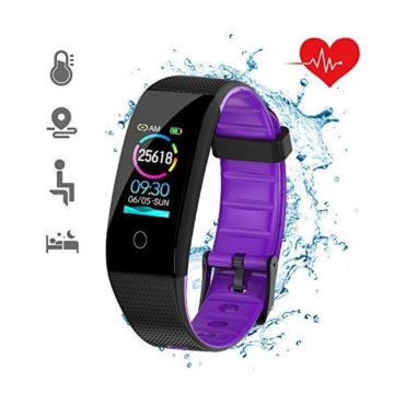 DKSPORT Fitness Tracker HR Activity Tracker Watch with Heart Rate Monitor IP68 Water Resistant Smart Bracelet with Sleep Monitor Calorie Counter Pedometer Watch for Kids Women and Men