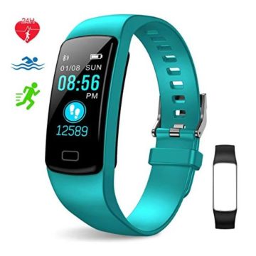 EpochAir Fitness TrackerColorful Screen Activity Tracker with Heart Rate Monitor Waterproof Pedometer Watch with Sleep Monitor Step Counter for Kids Women Men Gifts