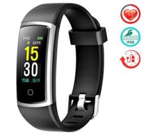 FITFORT Fitness Tracker with Blood Pressure HR Monitor  2019 Upgraded Activity Tracker Watch with Heart Rate Color Monitor IP68 Pedometer Calorie Counter for Women Kids Men