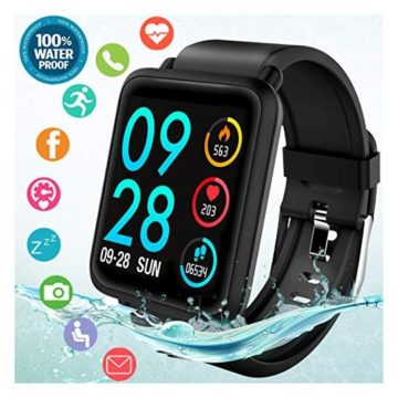 Fitness Tracker Smart Watch Waterproof Fitness Watches with Blood Pressure Heart Rate Calorie MonitorSport Bluetooth Smartwatch Activity Tracker Watch with Pedometer for Women Men Android iOS