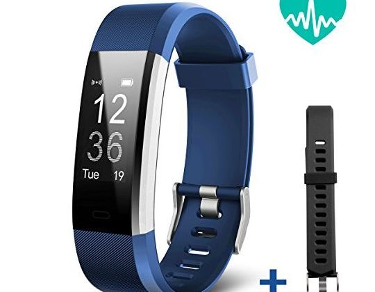 JoyGeek Fitness Tracker Heart Rate Monitor Smart Bracelet Bluetooth Smart Watch with Sleep Monitor Pedometer GPS Call SMS Reminder for iPhone X 8 8plus 7 Samsung S8 Note 8