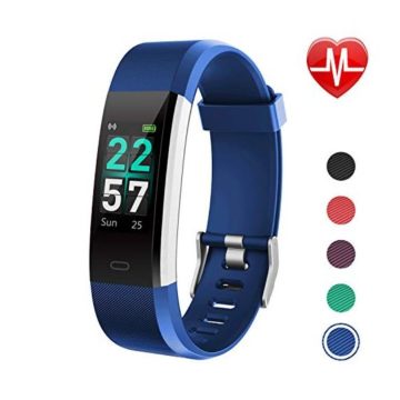 LETSCOM Fitness Tracker Color Screen Activity Tracker with Heart Rate Monitor Sleep Monitor Step Counter Calorie Counter IP68 Waterproof Smart Pedometer Watch for Men Women Kids
