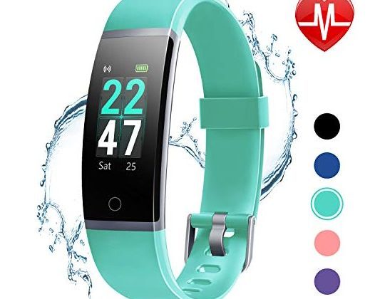 LETSCOM Fitness Tracker with Heart Rate Monitor Color Screen Activity Tracker Watch IP68 Waterproof Pedometer Watch Sleep Monitor Step Counter for Women Men and Kids