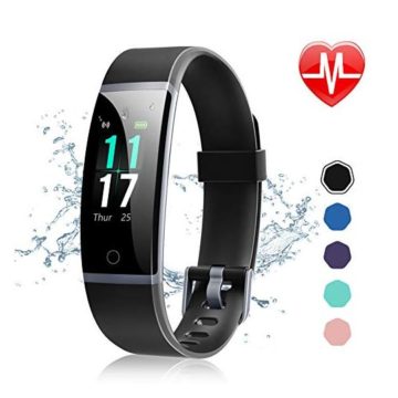 Letsfit Fitness Tracker Activity Tracker Watch with Heart Rate Monitor Waterproof IP68 Smart Watch with Step Counter Calorie Counter Call & SMS Pedometer Watch for Women Men Kids